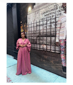 Elegant Pink Kimono - Matching Head Band