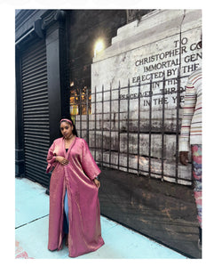 Elegant Pink Kimono - Matching Head Band