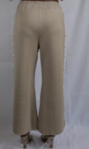 Cover Me In Pearls Pants - Taupe Bottoms