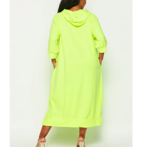 Sweatshirt Dress - Neon