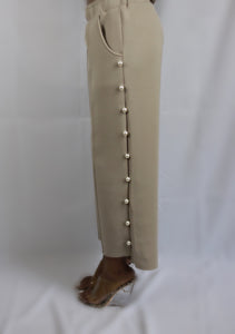 Cover Me In Pearls Pants - Taupe Bottoms